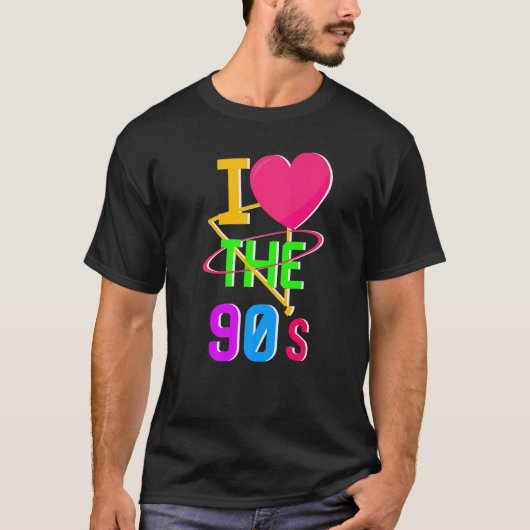 1990年代Iハート90年代I Love The 90年代Sc Tシャツ (正面)