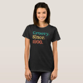 1990年以来Groovy 70s 60sレトロ誕生日パーティー Tシャツ (正面フル)