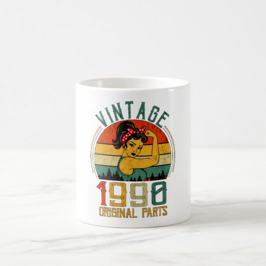 1990年女性誕生日 コーヒーマグカップ (中央)