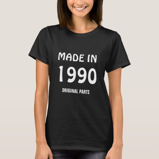 "1990年製 純正パーツ" Tシャツ (正面)