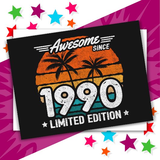 1990年限定復刻デザイン 1990年生まれ最高！ ポストカード