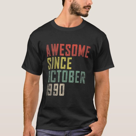 1990年10月以素晴らし降30回目 Tシャツ (正面)