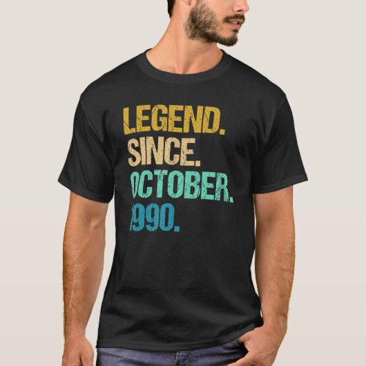 1990年10月32日誕生32歳 Tシャツ (正面)