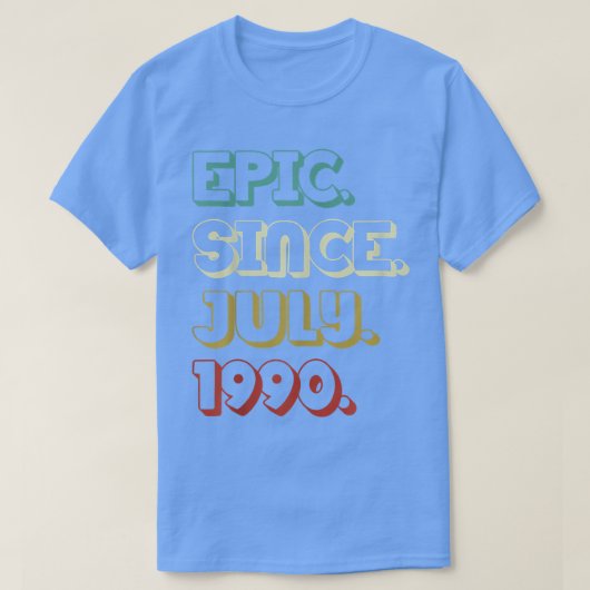 1990年7月以来32歳の叙事詩32誕生日ギ Tシャツ (デザイン正面)