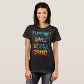 1990年9月32日誕生日Ti Tシャツ (正面フル)
