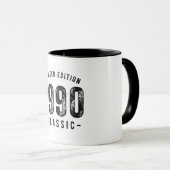 1990年 クラシックな誕生年 マグカップ (正面右)