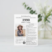 1990新聞誕生日ポストカード ポストカード (スタンド正面)