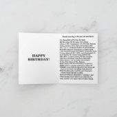 1990生まれ年の誕生日おもしろい事実 カード (内部)