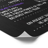 1990生まれ年の誕生日標識 ポスター (角)