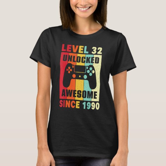1990素晴らし年からヴィンテージコントローラー女性男性 Tシャツ (正面)