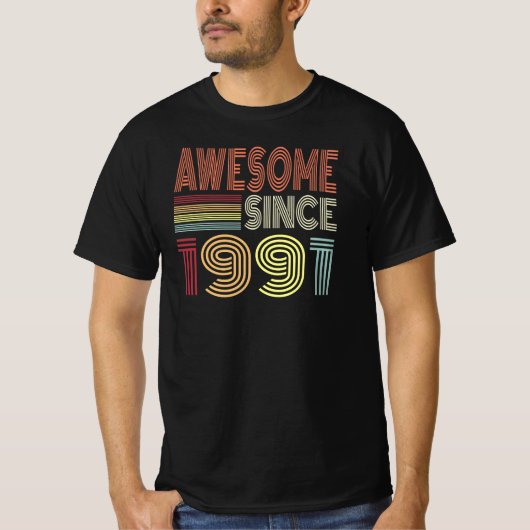 1990素晴らし年のレトロ生まれ誕生日以来 Tシャツ (正面)
