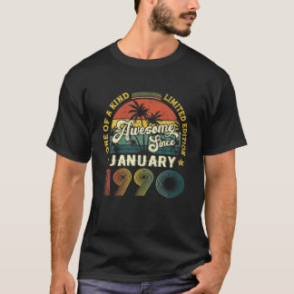 1990素晴らし年1月32歳32誕生から Tシャツ