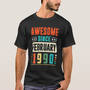 1990素晴らし年2月30歳30歳から Tシャツ
