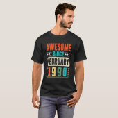 1990素晴らし年2月30歳30歳から Tシャツ (正面フル)