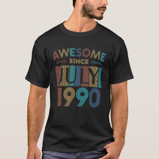 1990素晴らし年7月30日30歳から Tシャツ (正面)