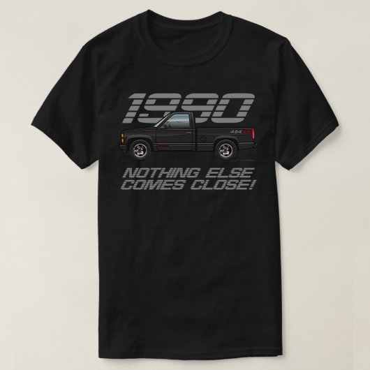 1990黒454SS Tシャツ (デザイン正面)