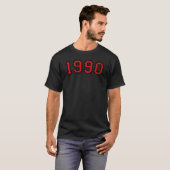 1990(ヴィンテージ黒) Tシャツ (正面フル)