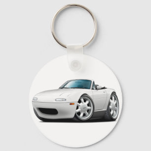 1990-98年のMiataの白車 キーホルダー
