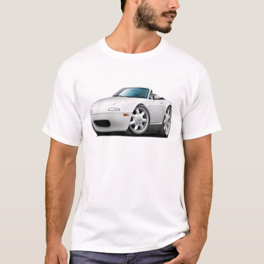 1990-98年のMiataの白車 Tシャツ (正面)