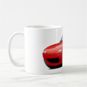 1990-98年のMiataの赤車 コーヒーマグカップ (左)