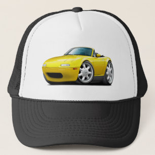 1990-98年のMiataの黄色い車 キャップ