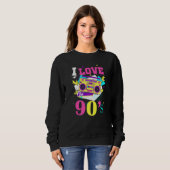 1990's 90s I Heart Nineties I Love The 90's Old Sc スウェットシャツ (正面フル)