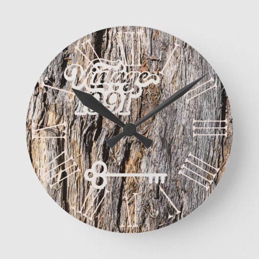 1991ヴィンテージアクリル製壁時計 ラウンド壁時計 (正面)