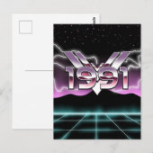 1991年のテクノワール ポストカード (正面/裏面)