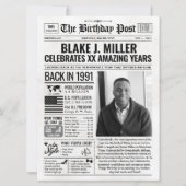 1991年カスタムの新聞の誕生日カード、トレンド シーズンカード (正面)