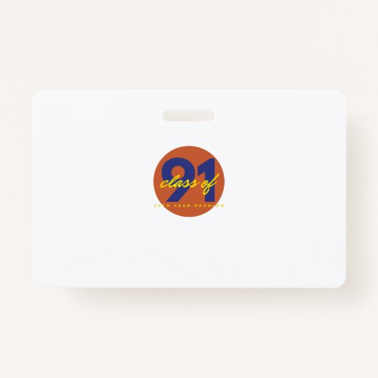 1991年クラス懇親会 バッジ (正面)