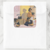 1991年学校の前 スクエアシール (バッグ)