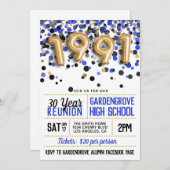 1991年度高校同窓会 招待状 (正面/裏面)