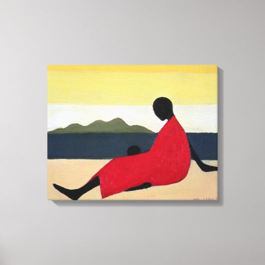 1991年母子 キャンバスプリント (正面)