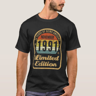 1991年限定版30素晴らしTとなる30年間 Tシャツ