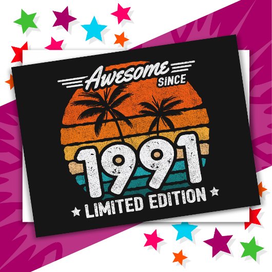 1991年限定 レトロ Awesome 1991年から ポストカード