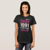 1991年10月以素晴らし降31誕生日フローラPr Tシャツ (正面フル)