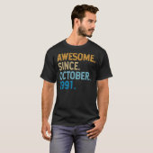 1991年10月素晴らし31日バレ以来31歳 Tシャツ (正面フル)