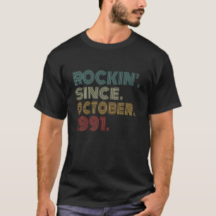 1991年10月30年誕生日ロッキン Tシャツ