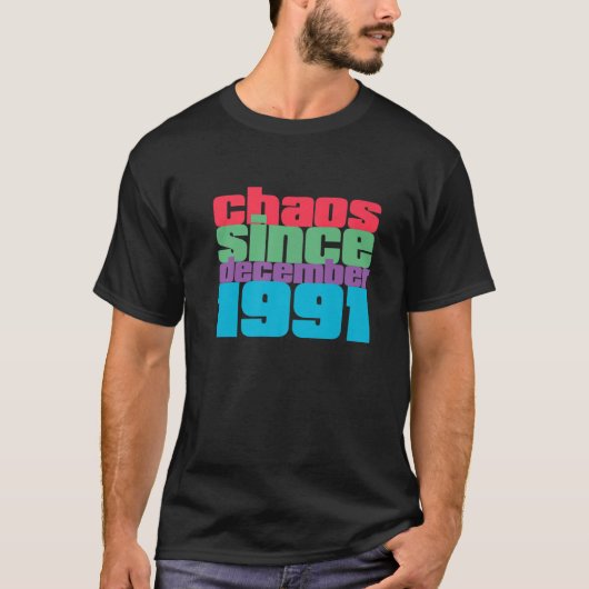 1991年12月ヴィンテージ- 30歳の誕生日 Tシャツ (正面)