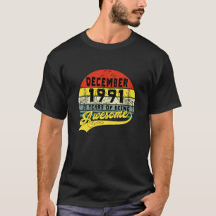 1991年12月31日素晴らし誕生 Tシャツ
