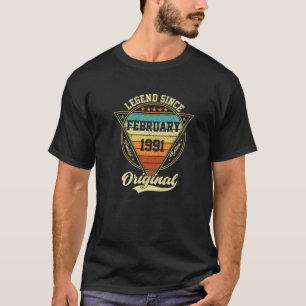 1991年2月以来31番目の誕生日伝説31年 Tシャツ