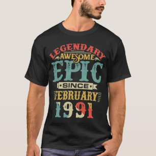 1991年2月素晴らし誕生以来の伝説的エピック Tシャツ