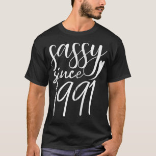 1991年30歳の誕生日からサッシー30歳のZip Tシャツ