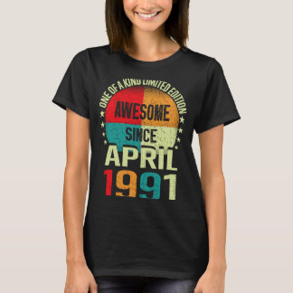1991年4素晴らし月ヴィンテージ32番目のバードから32年 Tシャツ