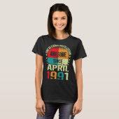 1991年4素晴らし月ヴィンテージ32番目のバードから32年 Tシャツ (正面フル)