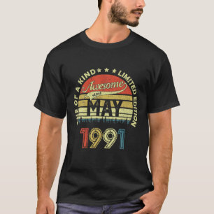 1991年5月から30歳の誕生日素晴らし・ギフト Tシャツ