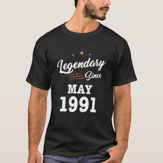 1991年5月以来の伝説的な30歳の誕生日Tee 30 Tシャツ (正面)