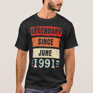 1991年6月以来の伝説的な私へのハッピーバースデー Tシャツ