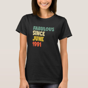 1991年6月以来の素晴らしい男の子の男の子の女の子 Tシャツ