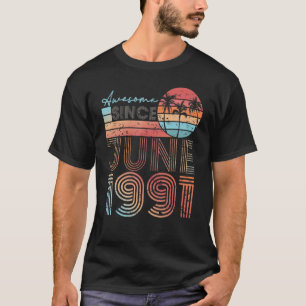 1991年6月以素晴らし降31歳 Tシャツ